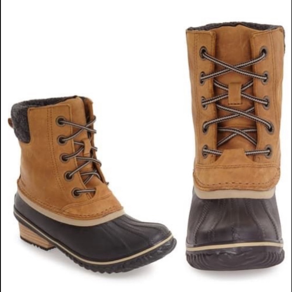 Sorel Slimpack II Lace Duck Waterproof Rain Boots